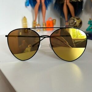 QUAY Sunglasses- Aviator Red/Orange